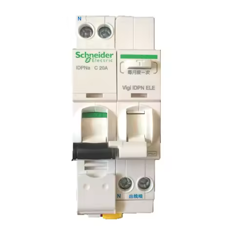 Schneider Electric MCB IDPNa 1P+N Mini Circuit Breaker with 30mA Leakage Protection Vigi IDPN ELE 6A