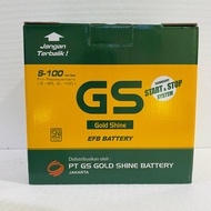 Aki Mobil GS Goldshine S95/S100 Idle Star Stop Aki Kering 75ah