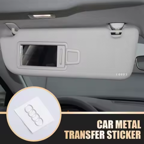 5/10Pcs Car Styling 3D Nickel Emblem Interior Stickers For Audi A4 B7 A6 C7 B9 B6 A5 B8 C6 Sline 8P 