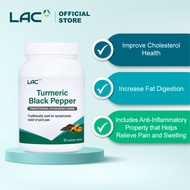 [Expiry Aug 2027] LAC Turmeric Black Pepper Caplets Supplement  (60 Vegetable Caplets) 01404390