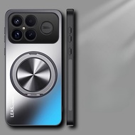 AG Frosted Stand Case for Redmi K90 Pro Max Magnetic Ring Holder Matte Bumper Camera Protective Cove