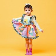 貝兒公主-粉彩繽紛 手工兒童訂製童裝連身裙無袖洋裝 秋冬季派對
