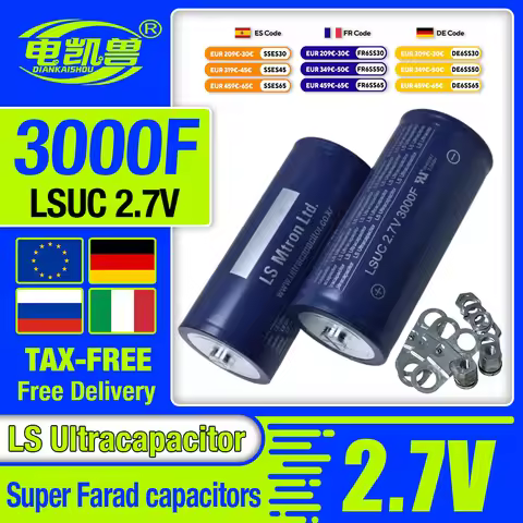 LS Super Spot 2.7V 3000f Super Farad Capacitor Battery Pack DIY 12V 24V 48V Car Audio Welding Machin