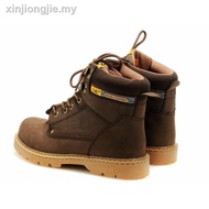 ✗▲◊Ready Stock Caterpillar Kasut kerja lelaki Safety （not have steel toe）boots men outdoor work boots Genuine Leather Size(35-45)