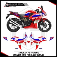 LOKAL Striping Cbr 150 r k45 Local Livery Team Honda Sticker Decal Honda Cbr 150r K45A Local CBR K45