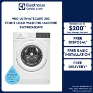Electrolux EWF9024D3WC 9kg UltimateCare 300 Front Load Washing Machine with 2 Years Warranty