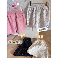 Casual Pants Plus Size Shorts Elastic Waist French Style Breathable Versatile2025Can Wan Floral New 