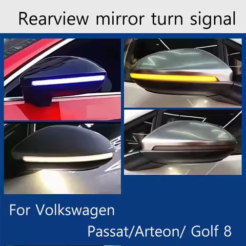 For Volkswagen New Passat Arteon Golf 8 Rearview mirror turn signal a pair Car turn signal replaceme