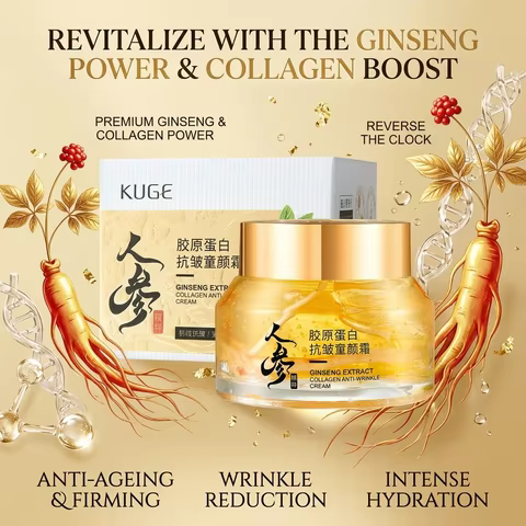 Gold Ginseng Face Cream Polypeptide Moisturizing Facial Serum Ginseng Cream For Skin Care Cream 24k 