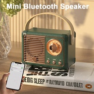 Retro Bluetooth Speaker Retro Decor Usb Mini Outdoor Portable Vintage Wireless Bluetooth Speakers With FM Creative Small Speaker