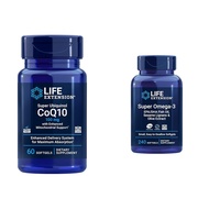 Life Extension Super Ubiquinol CoQ10 with Enhanced Mitochondrial Support, ubiquinol CoQ10 & Super Om