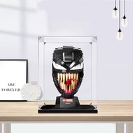 Transparent Acrylic Display Box For LEGO 76187 Venom Helmet Storage Case Dustproof Cover