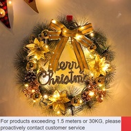 DD🥏【Christmas Wreath】Hanging Ornaments for Decoration Wall Hanging Christmas Gift Dress up Door Hanging Wall Hanging Dec