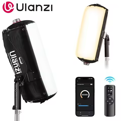 Ulanzi AL60 68W Foldable Inflatable Lamp With Basket Power Bank Stand Portrait Live Outdoor Shooting