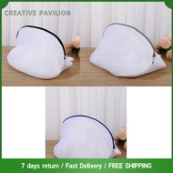 CREATIVE PAVILION 2Pcs แบบพกพาได้ ถุงซักผ้าซักอบรีด ตาข่ายซักผ้า เครื่องซักเครื่อง ชุดตาข่ายสำหรับซักรองเท้า ถุงซักผ้ามีซิป ตาข่ายซักผ้าซักผ้า