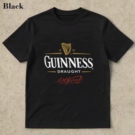 Guinness Draught Logo Print Black Summer Short Sleeve T Shirt