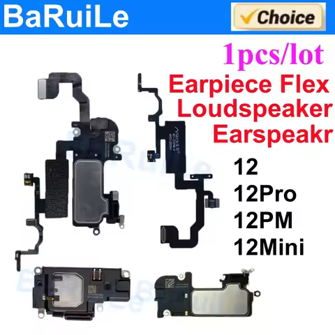 Top Ear Speaker Bottom Loud Speaker Flex Cable for iPhone 12 Pro Max 12P 12PM 12Mini Loudspeaker Ear