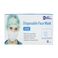 MEDEX Disposable Face Mask 3ply 50's