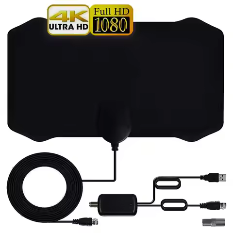 HD 8K 4K 1080P Indoor Digital TV Antenna 6000 Miles 25DB HDTV Antena DVB-T DVB-T2 Cable TV Antena UH