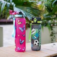 1pc 1000ml Or 750ml(Approx. 32oz Or 26oz) Gradient Color Pattern Theme Sports Water Bottle, Matte Mo