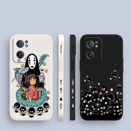 Anime Spirited Away Side Printed Liquid Silicone Phone Case For ONE PLUS 9R  9 8T 8 7T 7 6 Pro NORD 2 3 5G ACE 2V