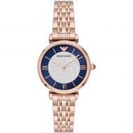 Emporio Armani 32 毫米女士手錶 AR11423- # blue rose gold
