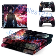 Anime Tokyo Ghoul Kaneki Ken Touka Vinyl Decal Skin Sticker PS4 PlayStation 4 Console + 2 Controller