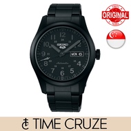 [Time Cruze] Seiko 5 Sports SRPJ09K1 "The Stealth" Automatic All Black Stainless Steel Black Dial Men Watch SRPJ09