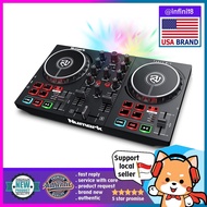 [sgstock] Numark Party Mix II - DJ Controller with Party Lights, DJ Set with 2 Decks, DJ Mixer, Audi