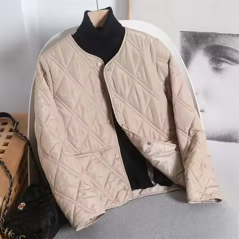 2026 New Spring Autumn Down Jacket Women Parkas Short Eider Warm Cotton Padded Coat Ladies Korean Ou