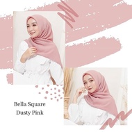 COD] Hijab Bella Square Pollycotton/ Hijab Nyaman/Hijab Segiempat Polos/ Jilbab Polos/ Jilbab Murah 