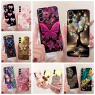 For Samsung Galaxy A17 5G Case SM-A176B Stylish Butterfly Tree Painted Cover Soft Slim Phone Case Fo