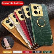 Crocodile Pattern Soft Case Xiaomi 13T 13TPro Xiaomi13T Pro Leather Softcase Casing HP