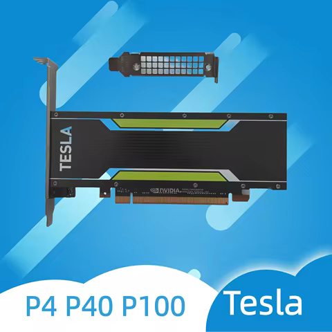 For Nvidia Tesla P4 8GB P40 24GB P100 16GB graphics GDDR5 Supermicro PCI-E GPU Card