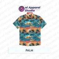 KEMEJA Premium Short Sleeve Adult Shirt - Ai Apparel Studio x HMSTR - Palm