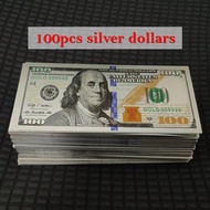 new 100pcs America 24k Gold Foil Banknotes 100 Dollars Golden USD Gold Banknotes Paper Money Banknot
