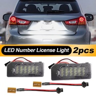 2X For Mitsubishi Outlander Sport ASX RVR 2011-2014 2015 2016 2017 2018 2019 2020 LED License Number