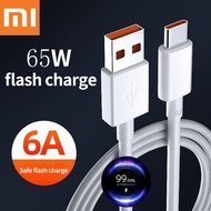 เทอร์โบที่ชาร์จเร็วสำหรับ6A Xiaomi ชนิด C ของแท้ M3 X3 Mi 11 9 Black Shark 3 Redmi Note 9 10 K30 TipoC 65W สูงสุด