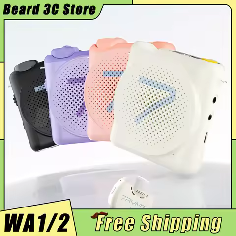 7RYMS WA1 WA2 Speaker Wired Wireless Bluetooth Long Battery Life AI Intelligent Noise Reduction Loud