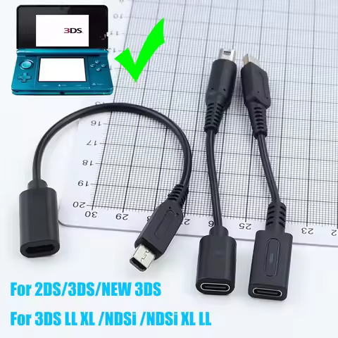 USB C Charger Cable Cord Wire Type C For NDSI 2DS 3DS 3DSXL/3DSLL Game Console Charging Power Line B