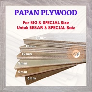 ALife PLYWOOD 5mm 9mm Custom Cut Size For Big Size Untuk Size Besar Plywood Sheet Wood Panel Papan Lapis Plywood