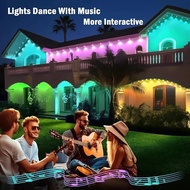 150ft Permanent Eaves LED Smart RGB Outdoor Led Lights for House with Remote  Full House Eaves Light