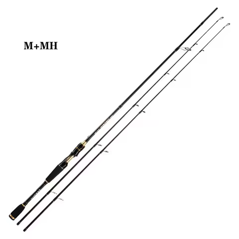 Carbon Ultrahard Lure Fishing Rod M+MH Spinning/Casting Long Range Throwing Sea Pole Bait Weight 5-3