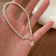 Hot Sale.Popular999Pure Silver Vintage Handmade Silver Bracelet Fishbone Braided Bracelet Light Luxu