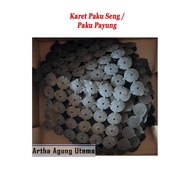 """] UMBRELLA NAIL RUBBER ZINC NAIL/ ASBES NAIL/ Per Sheet