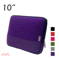 提比達筆電防震包 紫色銀點7-10吋