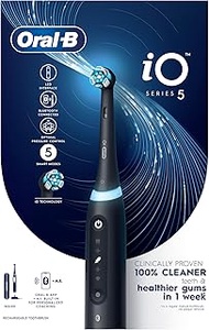 Oral-B iO Series 5 Black Ultimate Clean Electric Toothbrush with travel case