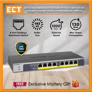 Netgear Unmanaged Flexible PoE GS108PP 8-Port Gigabit Ethernet Desktop/Rackmount Switch
