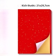 Nhãn Dán A4 Màu Sắc Không Khô 80g Giấy in Màu Nhãn Trắng Trung Tính Giấy Dán Tường Màu Đỏ in Laser i