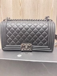Boy Chanel 25 黑色銀扣